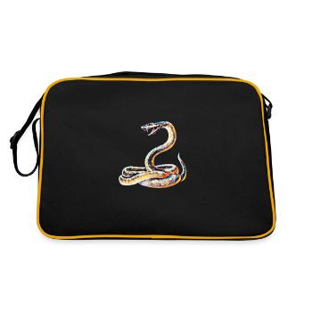 Snake - Retro Bag - black/gold - Back