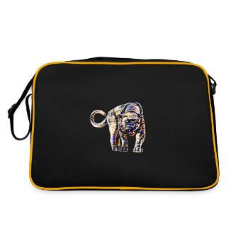 Panthère - Sac Retro - noir/or - Dos