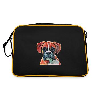 boxer - Retro Bag - black/gold - Back