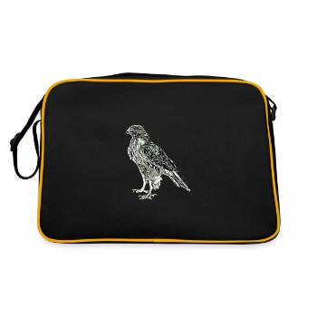 Falke - Retro Tasche - Schwarz/Gold - Hinten