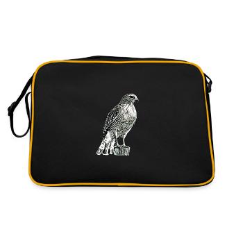 Falke - Retro Tasche - Schwarz/Gold - Hinten