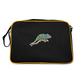 caméléon - Sac Retro - noir/or - Dos