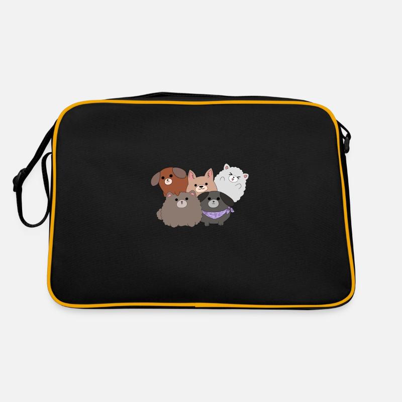 Chiens kawaii Sac Retro
