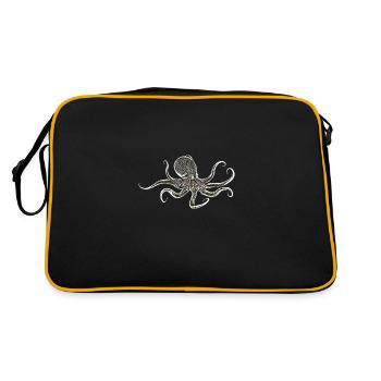 Poulpe - Sac Retro - noir/or - Dos