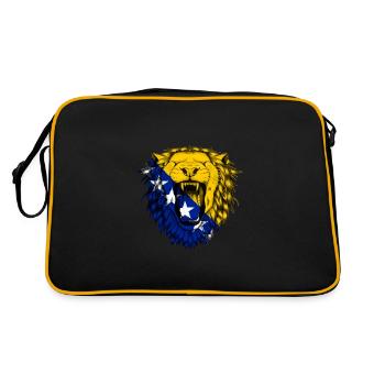 Bosnie-Herzégovine - Sac Retro - noir/or - Dos
