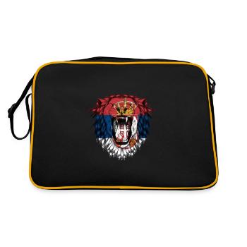 Serbia - Retro Bag - black/gold - Back