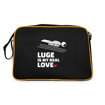 Ich Liebe Clean - Retro Tasche - Schwarz/Gold - Hinten