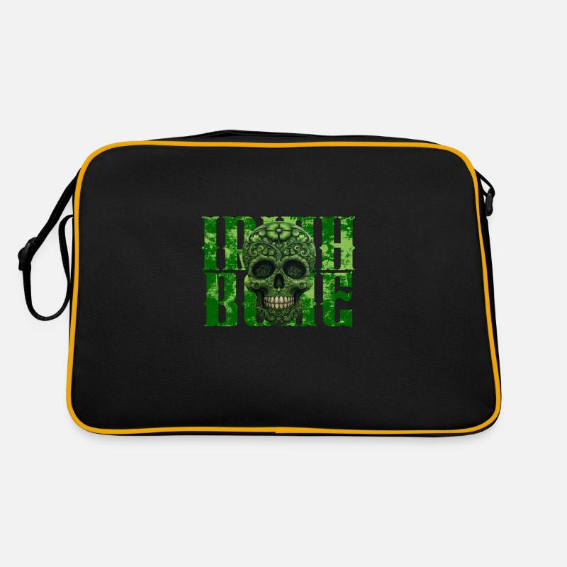 St. Patricks Day - Skull - Irish Bone Retro Tasche