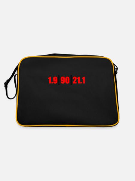 Triathlon Distanzen MD - Retro Tasche - Schwarz/Gold - Hinten