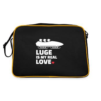 Ich Liebe Clean - Retro Tasche - Schwarz/Gold - Hinten