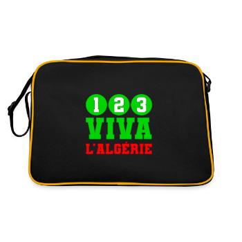 1,2,3 viva l'Algérie - Sac Retro - noir/or - Dos