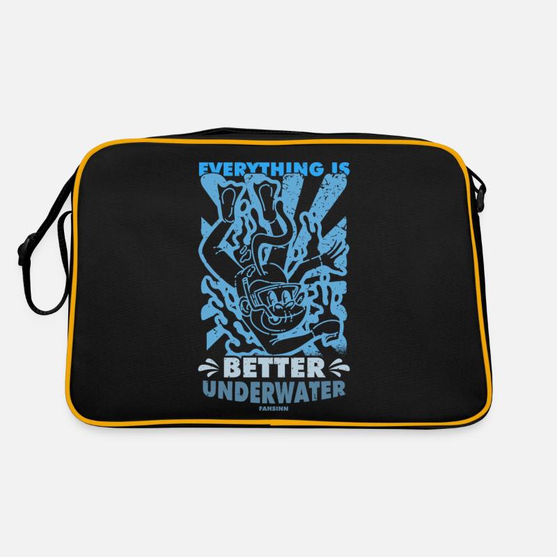 Diving Scuba Instructor Holiday Summer Gift Retro Bag