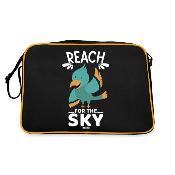 Reach For The Sky - Retro Bag - black/gold - Back
