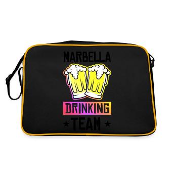 Marbella Équipe de Drinking - Sac Retro - noir/or - Dos