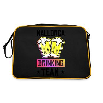 Mallorca Drinking Team - Sac Retro - noir/or - Dos