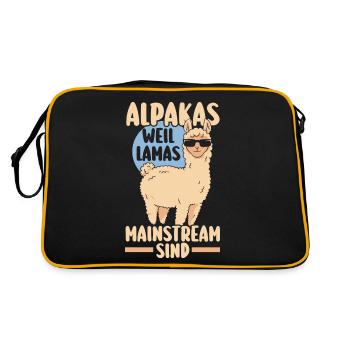 Alpaca - Retro Bag - black/gold - Back