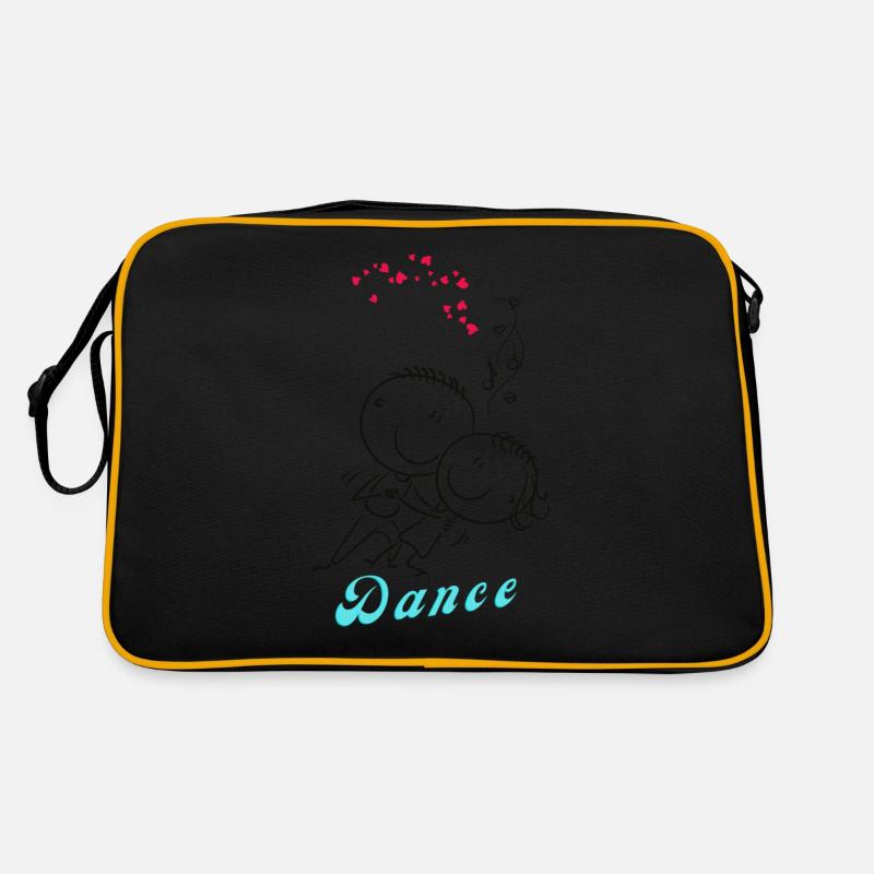 24 - Retro Tasche - Schwarz/Gold