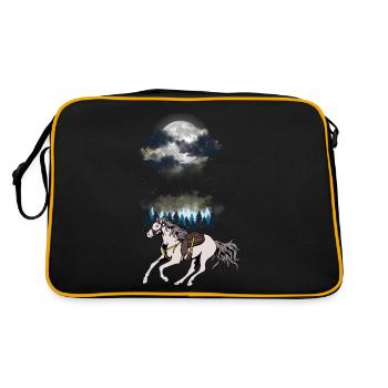 Cheval de l’Ouest sauvage Western Chevaux Cheval Gaule Nature - Sac Retro - noir/or - Dos