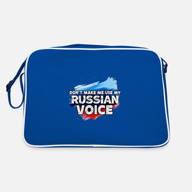 Ne me forcez pas à utiliser ma voix russe Sac Retro