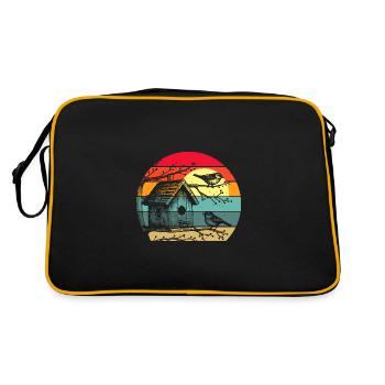 Alimentation des oiseaux - Sac Retro - noir/or - Dos