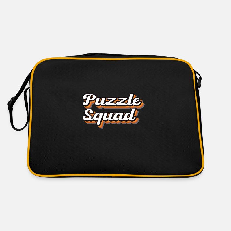 Puzzling Squad Jigsaw Funny Hobby Puzzle Retro Bag