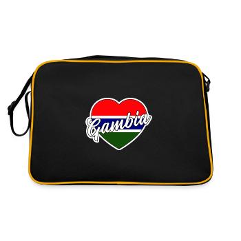 Gambie - Sac Retro - noir/or - Dos