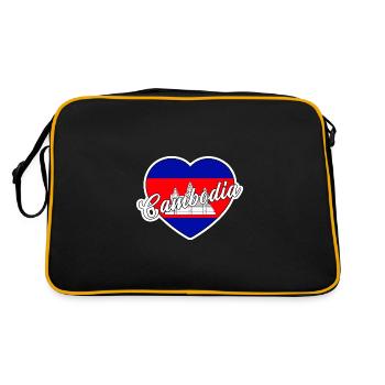 Cambodge - Sac Retro - noir/or - Dos