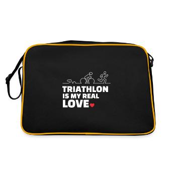 J’adore le triathlon - Sac Retro - noir/or - Dos