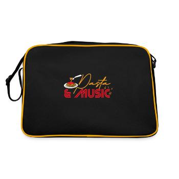 Pâtes et notes de musique Musicien amateur de - Sac Retro - noir/or - Dos
