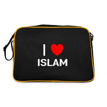 J’aime l’islam - Sac Retro - noir/or - Dos