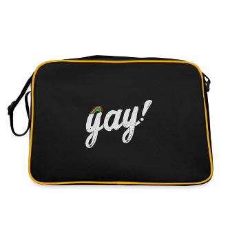 Yay Gay - Retro Bag - black/gold - Back