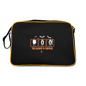 Boo Element of Horror Halloween - Retro Bag - black/gold - Back
