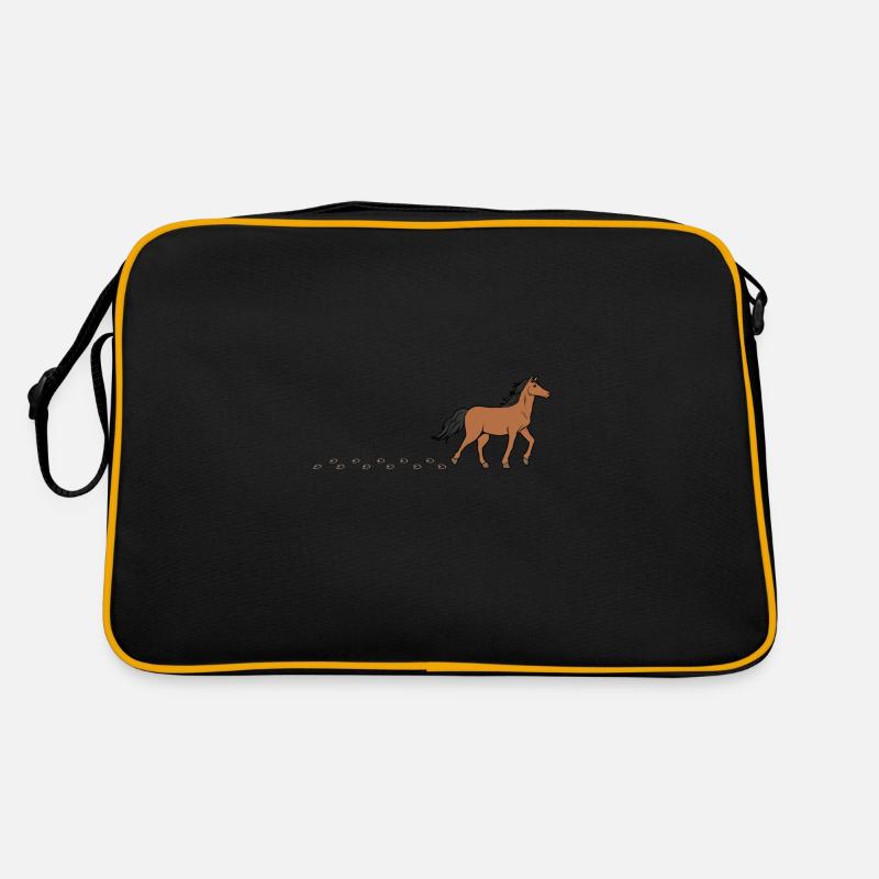 Empreinte de sabots d'animaux de ferme de poney Sac Retro