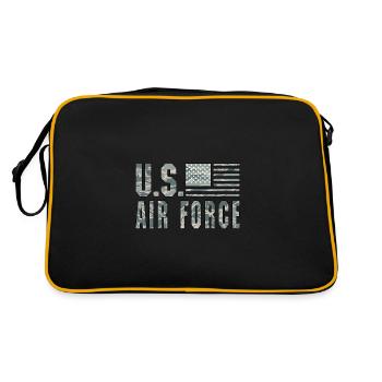 US Air Force - Sac Retro - noir/or - Dos