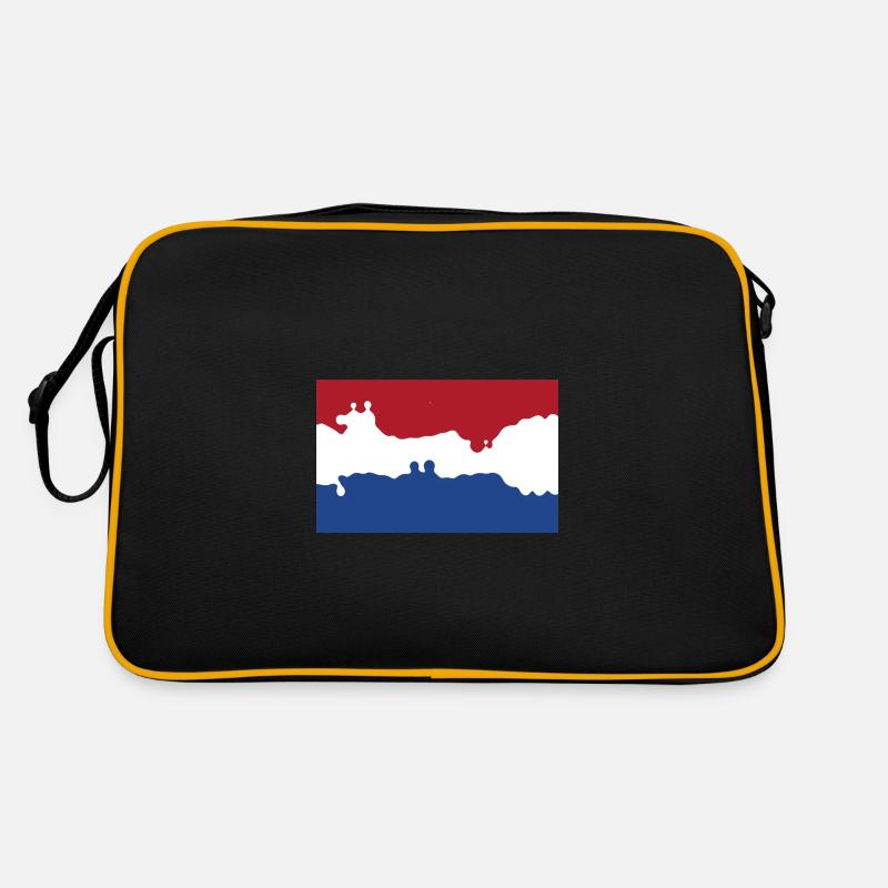 Niederlande - Retro Tasche - Schwarz/Gold