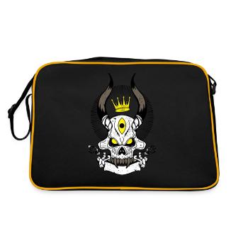 Skull - Sac Retro - noir/or - Dos