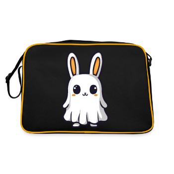 Bunny Halloween Comic Ghost - Retro Bag - black/gold - Back