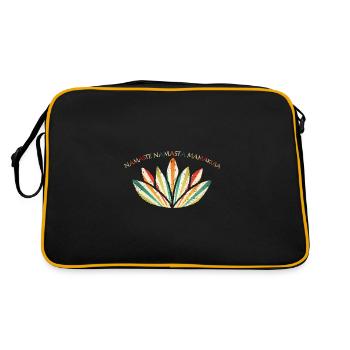 logo namaste - Sac Retro - noir/or - Dos