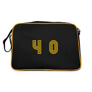 40. 40 YEARS. 40th ANNIVERSARY. 40TH ANNIVERSARY. - Retro Bag - black/gold - Back