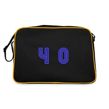 40. 40 YEARS. 40th ANNIVERSARY. 40TH ANNIVERSARY. - Retro Bag - black/gold - Back