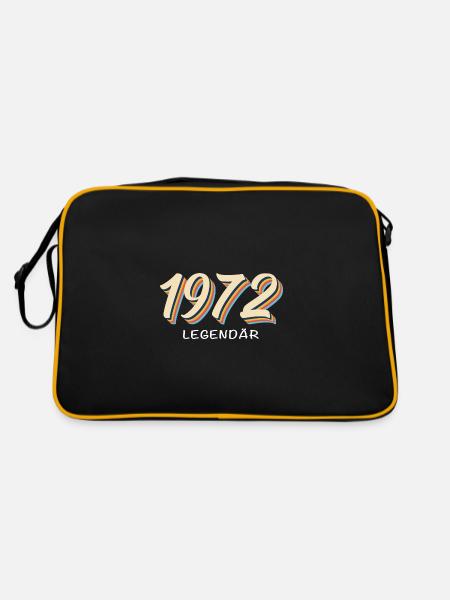Anniversaire Né en 1972 Légendaire depuis 1972 - Sac Retro - noir/or - Dos