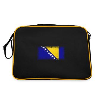 Bosnie-Herzégovine - Sac Retro - noir/or - Dos