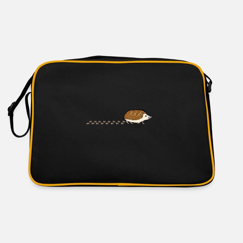 Empreinte de patte de hérisson mignon Sac Retro