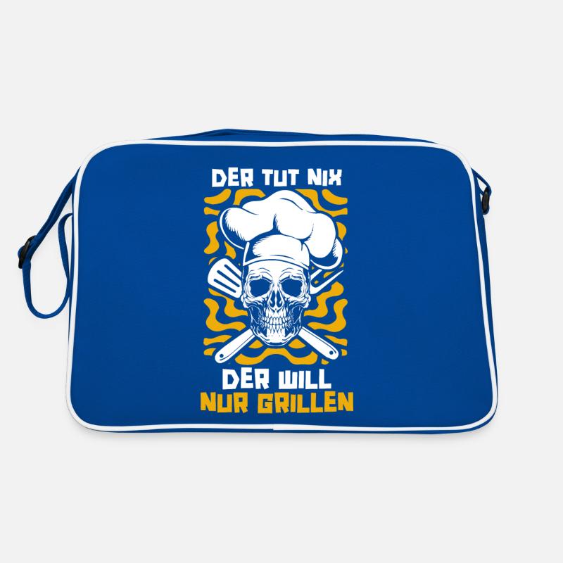 Grillen Grillmeister BBQ Retro Tasche