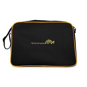 Jolie patte d'empreinte d'animal tropical de - Sac Retro - noir/or - Dos