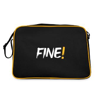 Fine! - Retro Bag - black/gold - Back
