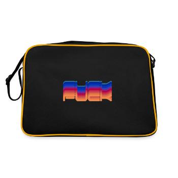 FUCK - Retro Tasche - Schwarz/Gold - Hinten