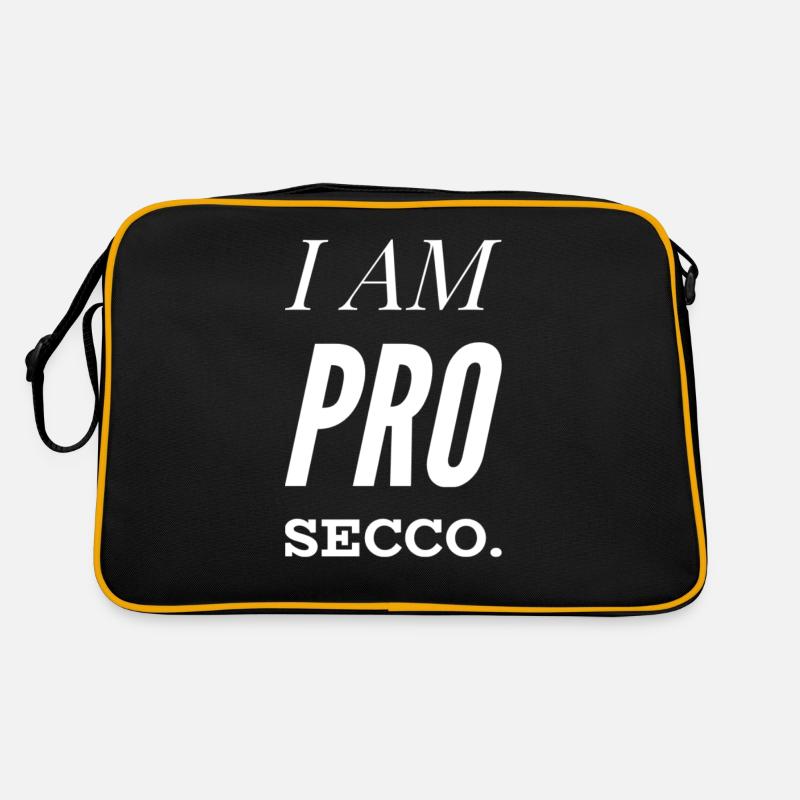 JE SUIS PRO SECCO. Prosecco Lover, cool NOUVEAU Design!!! Sac Retro