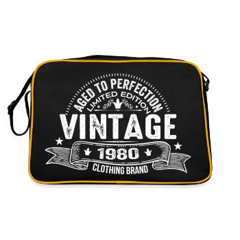 Millésime des années 1980 - Cadeau d’anniversaire des années 1980 - Sac Retro - noir/or - Dos