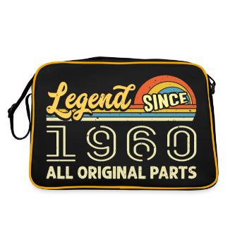 Légendaire depuis 1960 Anniversaire 1960 Millésime 1960 - Sac Retro - noir/or - Dos